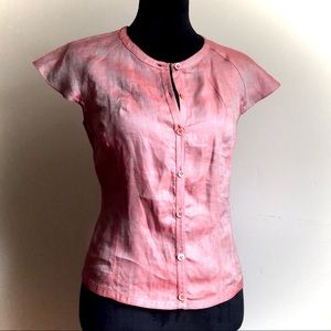 Cerruti 1881 Iridescent Cap Sleeve Blouse